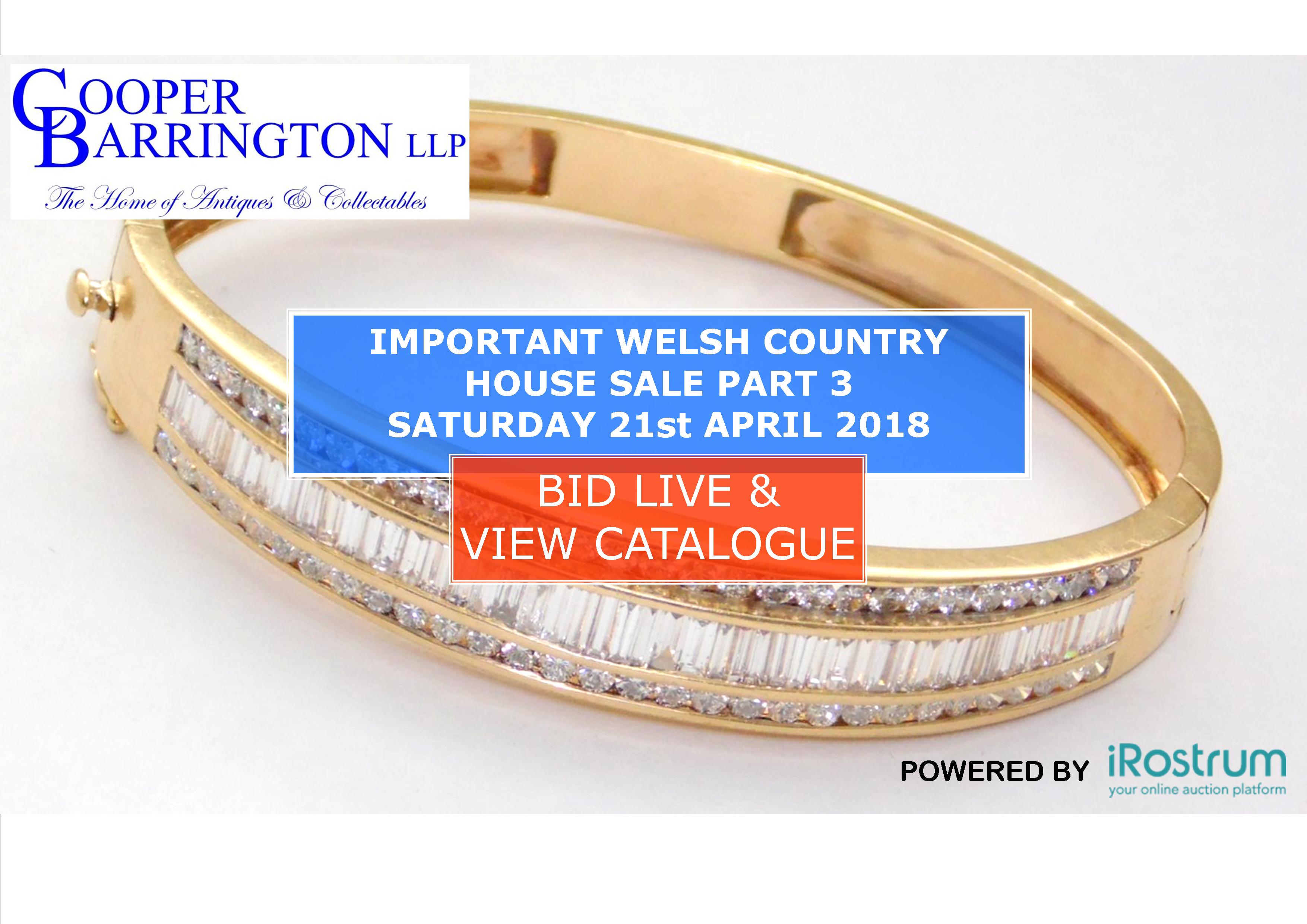 IMPORTANT WELSH COUNTRY HOUSE SALE PT 3 IMPORTANT WELSH COUNTRY HOUSE SALE PT 3